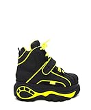 Buffalo London Classic Boots Shoes Plateau Schuhe 90er NEON Yellow 1348-14 2.0 Limited & Exclusive (numeric_45)