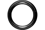 PIERCINGLINE Segmentring Clicker | TITAN | Piercing Septum Nase Ohr Tragus Helix | Farb & Größenausw