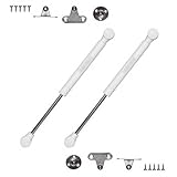 Gasdruckfeder für Klappen Gasdruckdämpfer 120N Softclose Klappenbeschlag Hydraulikfeder Klappenhalter mit Stoppfunktion 2 Stück W