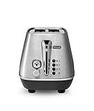 De'Longhi Toaster Distinta X CTI2103.M 2-Schlitz-Toaster mit Brötchenaufsatz, E