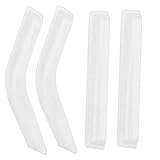 Alomejor RC Wind Deflector ABS Front Heckscheibe Sonnenblende für 1/10 RC Crawler LC80 Land Cruiser Auto Upgrade T