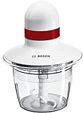 Bosch MMRP1000 Universal-Zerkleinerer 400 W, 0,8 Liter, 0 Dezibel, Kunststoff, Klingen aus Edelstahl, Weiß