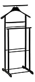 HAKU Möbel Herrendiener - aus schwarzem Massivholz mit Hosenbügel H 102