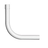 tecuro -583542-90° Spülrohrbogen Ø 28 mm für WC-Druckspüler - Kunststoff weiß