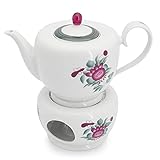 Friesland Porzellan Teekanne & Stövchen Set Atlantis Ostfriesische R