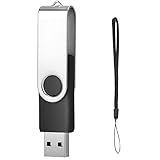 1000GB USB Memory Stick 1TB USB Stick Flash Drive Schwenkbarer Foto Memory Stick (Kostenloses Schlüsselband, Schwarz)