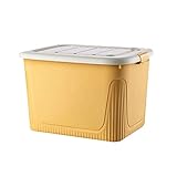 CZFSKCZ 1 stücke Aufbewahrungsbins mit Rädern,Kunststoffaufbewahrungsbehälterkasten,Artikelabmessungen:S 16,6 * 12.4 * 9.8in,M 20.6 * 15.3 * 12.4in,L 23.2 * 17.1 * 14.1in(grün,rosa,weiß,gelb)