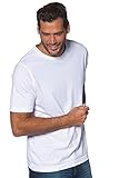 JP 1880 Herren L-8XL bis 8XL, T-Shirt, JP1880-Motiv auf der Brust, Basic-Shirt, Rundhalsausschnitt, Reine Baumwolle, weiß 4XL 702558 20-4XL