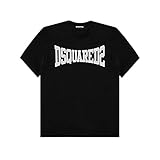 Dsquared T-Shirt mit 2 Logos. Gr. 8 Jahre, Schw