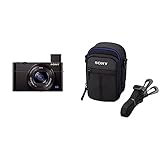 Sony RX100 III | Premium-Kompaktkamera (1,0-Typ-Sensor, 24-70 mm F1.8-2.8 Zeiss-Objektiv und neigbares Display für Vlogging) & LCS-CSJ Universaltasche für Cyber-Shot W-, T- und N-S