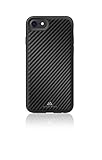 Black Rock - Carbon Hülle Real Material Case passend für Apple iPhone 6/6S/7/8/ SE2020 I Karbon Handyhülle, Fiber Cover (Schwarz)
