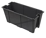 Bama Blumenkasten gesamtes Blumenkübel 3 Stück für Trennwand cm79 X 35 X H37 lt63 Harz ungiftig schwarz G