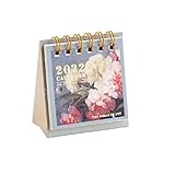 DEFD 2022 Art Pocket Mini Calendar, Kalender Kommt Mit Stand Desktop-Kalender, Stehender Flip-Schreibtischkalender (Color : Calendar-A)