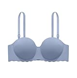 Keep it simple Fit for übergroße Nahtlose Sport Spitze sexy BH Set unterwäsche Frauen Set Stickerei Plus größe französische sexy unterwäsche (Color : Gray Blue, Cup Size : 75B)