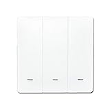 Shangya Lj 3 Tasten Intelligente Schalter Smart-Wandschalter(weiß) (Color : White)