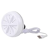 Tragbare Mini-Waschmaschine Ultraschall-Waschmaschine Für Reise-Reise Mini-Waschmaschine Rotierende Ultraschall-Turbinen-Waschmaschine - Weiß