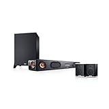 Teufel Cinebar Ultima Surround Power Edition 4.1-Set Schwarz / Schwarz-Weiß Soundbar Bluetooth mit aptX HDMI Surround Kino - Sound Speak