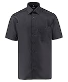 Olymp Luxor Herren Modern Fit Hemd, 0300/12/68, Halbarm, Schwarz, 41