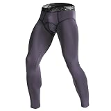 DRESCOKLJ Herren Winter Jogginghosen Baumwolle Lange Hosen Stretch Atmungsaktiv Sport Leggings Thermo Unterwäsche Bulge Pouch U