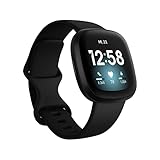 Fitbit Versa 3 - Gesundheits- & Fitness-Smartwatch mit 6-monatiger Premium-Mitgliedschaft, GPS, Tagesform-Index und bis zu 6+ Tage Akk