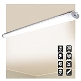 NF-Lux | LED Feuchtraumleuchte 122cm – [36W / 3600LM] LED Röhre – IP65 Wasserdichte LED Leuchtstoffröhre - für Keller, Garage, Werkstatt, Büro und Außenbereich 4000K [Energieklasse F]