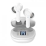 Bluetooth Kopfhörer Wireless für Arbeit und unterwegs Bluetooth 5.0 Wireless Kopfhörer Stereo Subwoofer In-Ear Sport wasserdicht- Kopfhörer Active Noise Cancelling Ohrstöpsel MuSheng