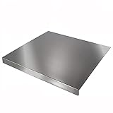 ZHANGMIN 304 Edelstahl-Schneidebrett Knetbrett Arbeitsplatte, Metallküchen Schneidebrett Gebäckbrett Schneidebrett Für Fleisch Gemüsefrucht Fischkäse (Size : 60x70cm(24x28inch))
