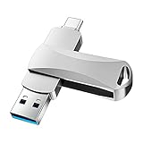 1 TB USB C Flash Laufwerk Type C Thumb Drive USB 3.0 Flash Drive 2 in 1 OTG USB Memory Stick Jump Drive für PC, Tablet, Mac, MacBook, USB-C Smartphone Datenübertragung und Speicherung - Silb