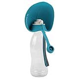 ViaGasaFamido Hunde Trinkflasche, Reise Haustier Wasserflasche Haustier Wasserspender Haustier Wasserbecher Leicht für Welpen Katzen Hamster Kaninchen und andere Kleintiere(Blau)