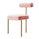 Modernes Design Esszimmerstühle Samt Rückenlehne Akzent Vanity Chair Küche Theke Stühle Lounge Freizeit Wohnzimmer Schlafzimmer Eckstühle Grü