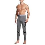 UNIQUEBELLA Thermounterwäsche Unterhose, Funktions Herren Funktionswäsche Skiunterwäsche Winter Suit Ski Thermo-Unterwäsche Thermowäsche Leggings (Grau, L)