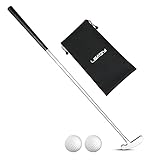 LEAGY Zwei-Wege-Putter - linke und rechte Hand - 2 Golfbälle - 1Pack Golfbags (links und rechts)