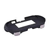 Yantan Hand Grip Handle Joypad Stand Shell Case Protector with L2 R2 Trigger Button For PSV 2000 PSV2000 PS VITA 2000 Slim Game Console Black Soft S
