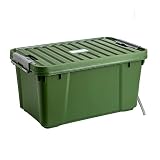 BBZY wasserdichte Aufbewahrungsbox,stapelbare Kunststoff-Stammbehälter-Behälter dauerhafter Mehrzweck-Behälter mit Deckelsicherer Snap-On-Deckel (Color : Green)