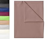 GREEN MARK Textilien Klassische Bettlaken | Betttuch | Laken | Leintuch | Haustuch 100% Baumwolle ohne Gummizug vielen Größen und Farben Größe:240x275 cm, Sand beig