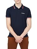Ben Sherman Herren Signature Polo Poloshirt, Blau (Dark Navy 25), X-Larg
