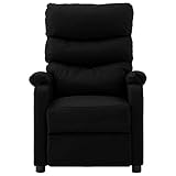 vidaXL Massagesessel Elektrisch mit Massage Heizung Fernsehsessel Relaxsessel Ruhesessel TV Sessel Liegesessel Polstersessel Schw
