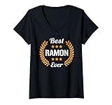 Damen Best Ramon Ever Lustiger Spruch Vorname Ramon T-Shirt mit V