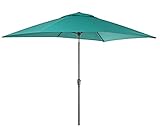 Dehner Sonnenschirm Samos, ca. 300 x 200 cm, Aluminium/Polyester, türk