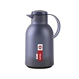 Emsa N40120 Samba Isolierkanne |1,5 Liter | Quick Press Verschluss | 12h heiß und 24h kalt | Transluzent/Blau-G