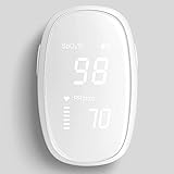 MOSHUO Fingertip Pulsoximeter Blutsauerstoffsättigungsmonitor Pulsoximeter Fingertip, Blutsauerstoffsättigungsmonitor für Pulsfrequenz, Herzfrequenzmesser und SpO2 mit OLED-Bildschirmanzeig