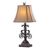 YNHNI Nachttischlampen Vintage amerikanische Tischlampe Europäischen Stil Tischlampe Abdeckung Wohnzimmer Einfache Tischlampe Schlafzimmer Nachttischlampe Button Schalter Bettkastenlamp