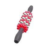 Generic Schultern Rücken Gesäß Anti Cellulite Trigger Point Massage Roller Stick - rot b