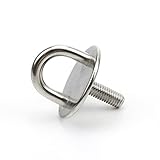 ZYEXINC Schaukelanker 1 stücke Pad Augenplatte mit geschlossenem Haken 304 Edelstahl Heftklammer Ringhaken U- förmige Hardware for Bootsschwingen (Color : M10)