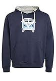 Elkline Herren Hoodie Old Friend 1031098, Farbe:bluemelange, Größe:XL