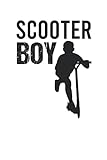 Scooter Boy - City Roller Fahrer Scooter Junge Notizbuch (Taschenbuch DIN A 5 Format Liniert): Tretroller Liebhaber Geschenk Notizheft, Schreibheft, ... für Jungen, die gerne S