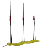 BIG Snake-Swing - Kunststoff Doppel-Schaukel, beidseitig belastbar bis 50kg, montierte Schaukel, höhenverstellbare Seile, für Kinder ab 5 J
