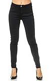 Elara Damen Stretch Hose Skinny Jeans Elastisch Chunkyrayan G09 Black 48 (4XL)