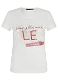 lecomte Damen Shirt mit Glitzer-Effekt und Log