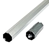 Stahlwelle/Rolladenwelle Set mit Walzenkapsel Länge 110cm f. Rolladen Rollladen SW60 8